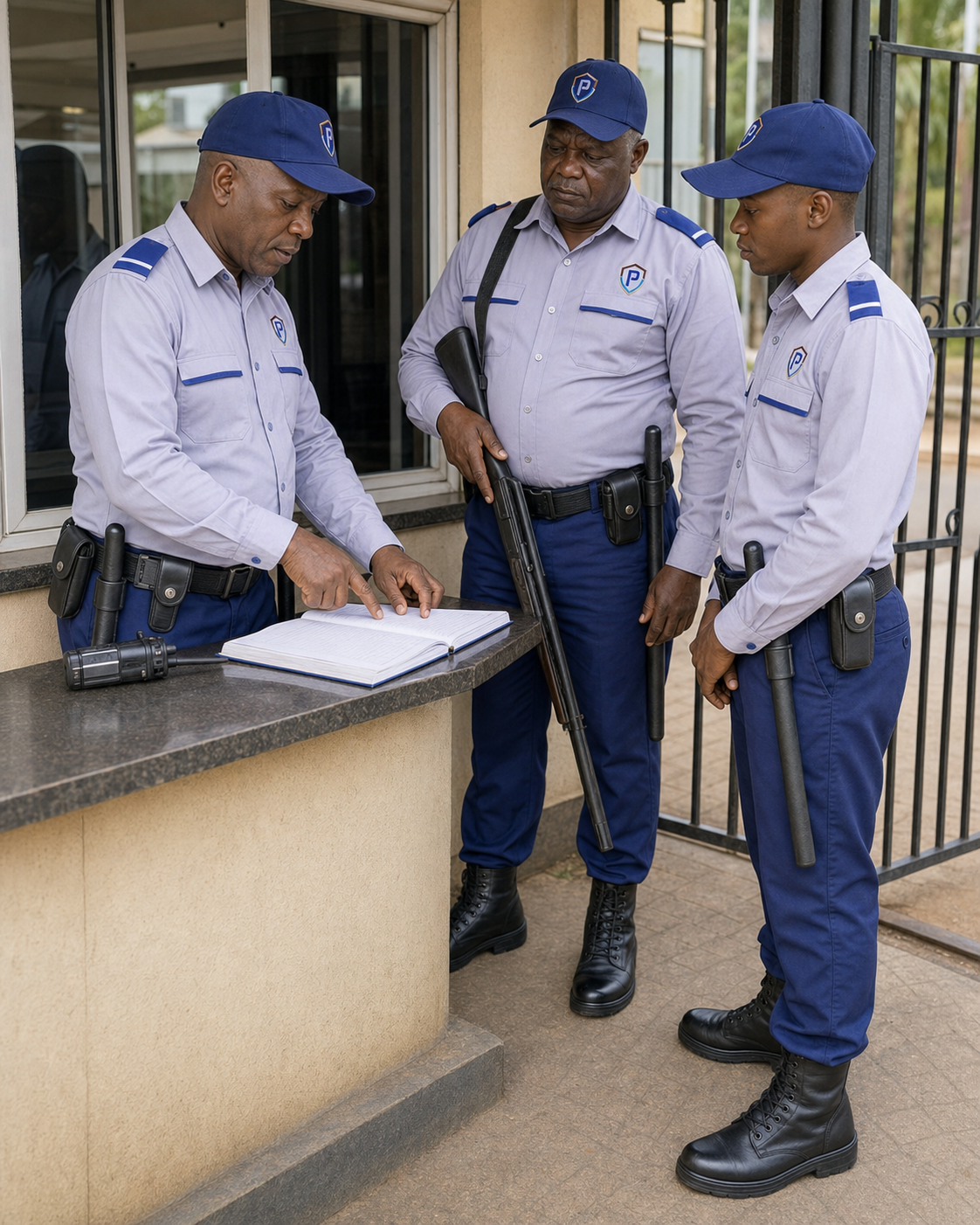 SecurePath security team attending a pre-shift briefing
